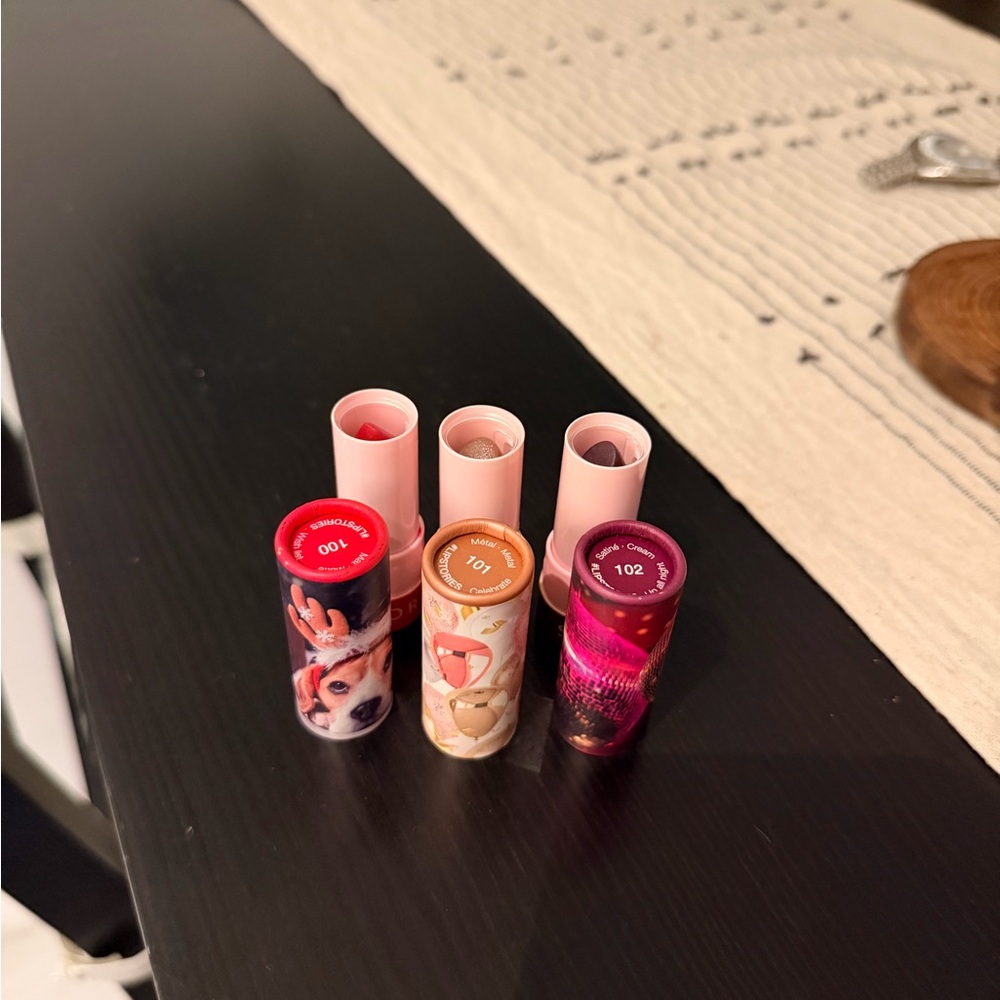 Sephora Lipstick Set - Red, Brown, Purple